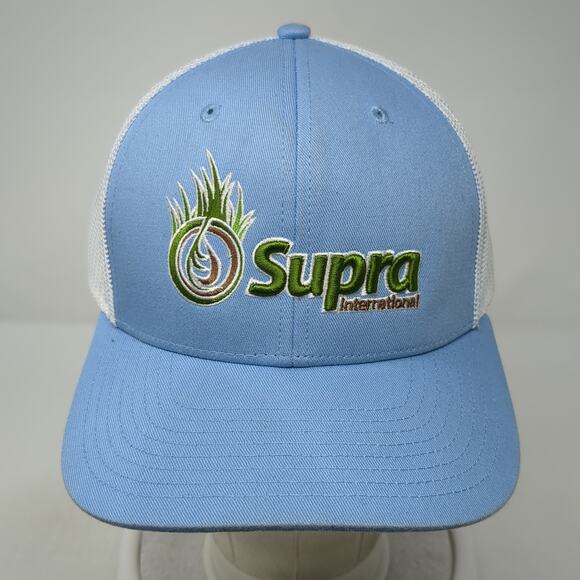 Supra International Snapback Mesh Back Trucker Hat Blue One Size The Game - Picture 2 of 10